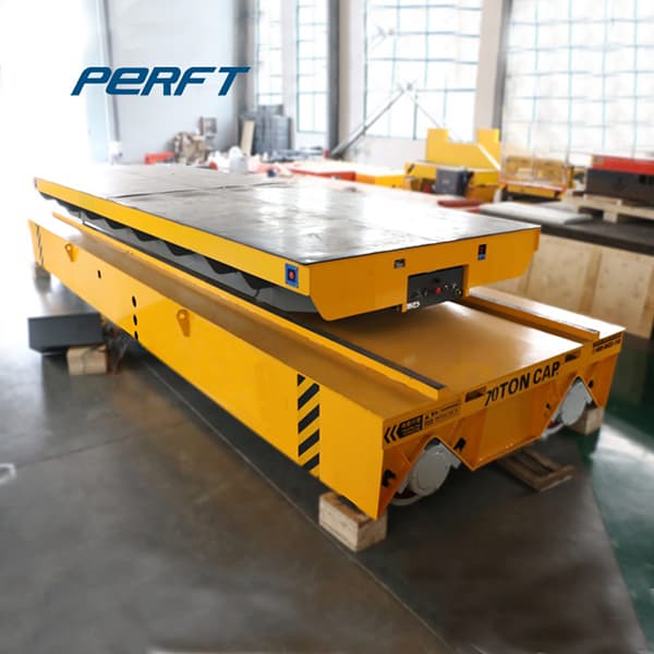 motorized rail transfer trolley with v-deck 75t